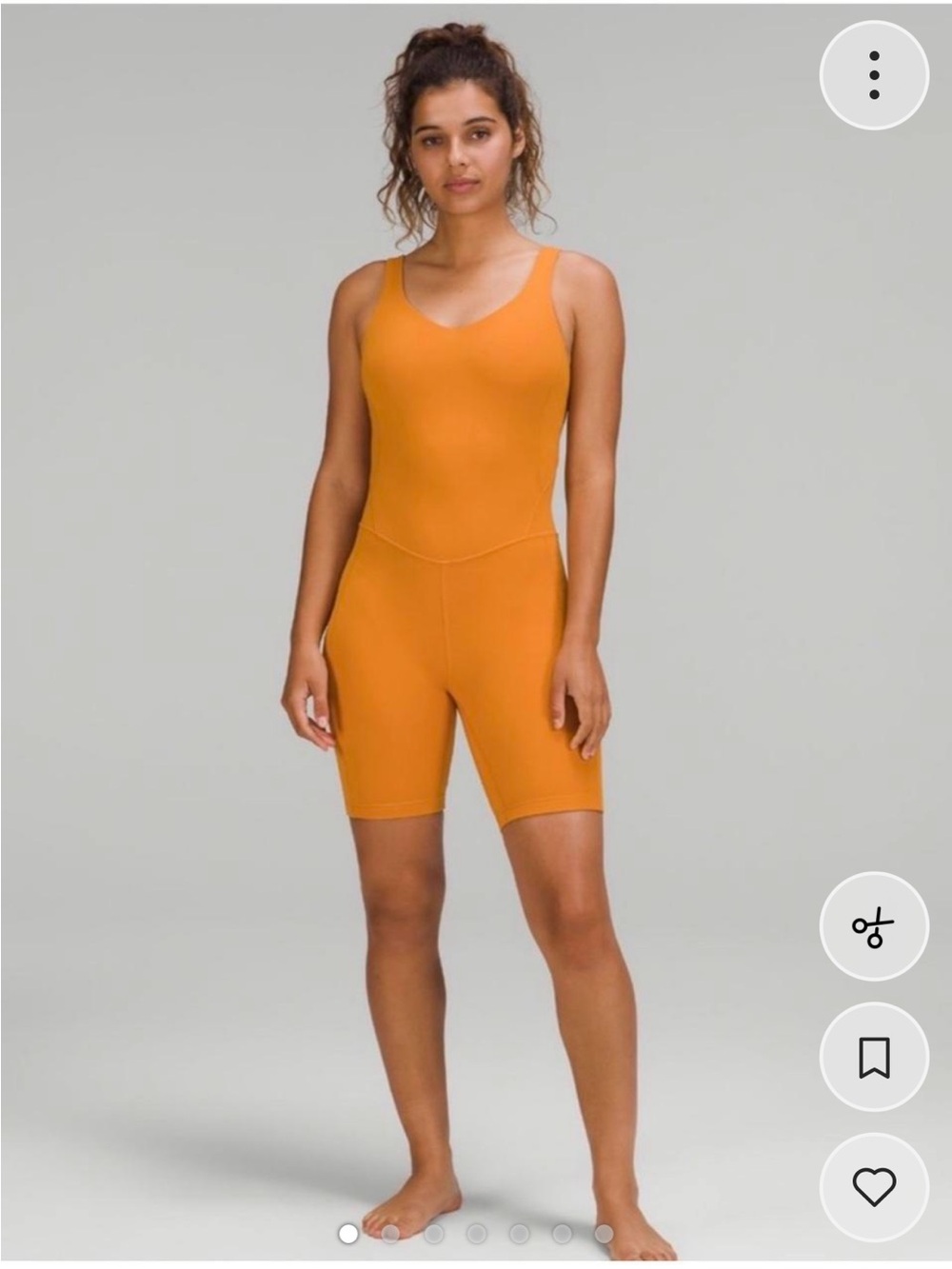 Lululemon Align™ Bodysuit 8" Autumn Orange Size 2